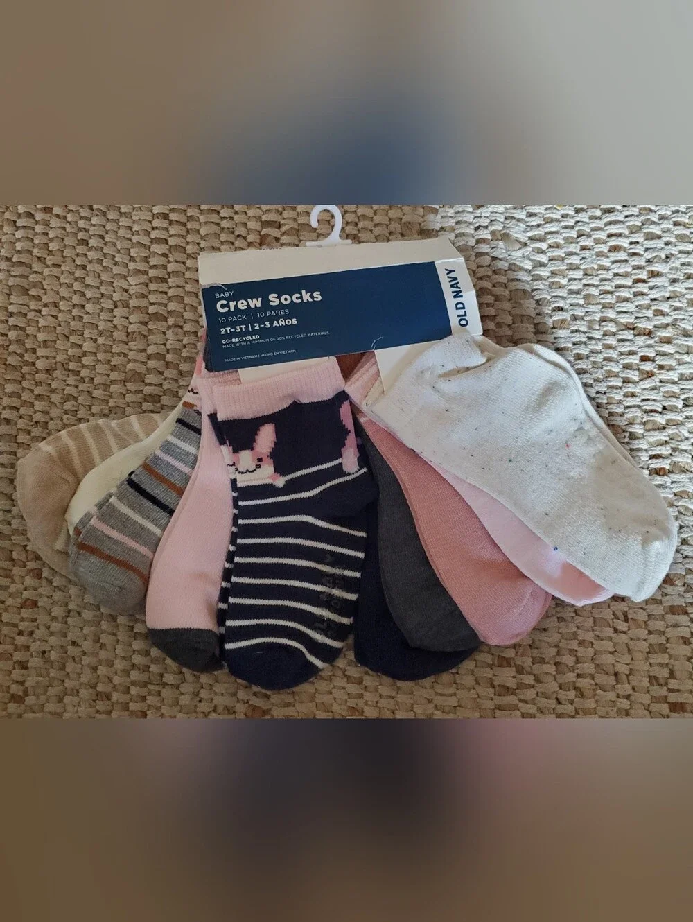 2 packs of Girls 2T-3T Crew Socks